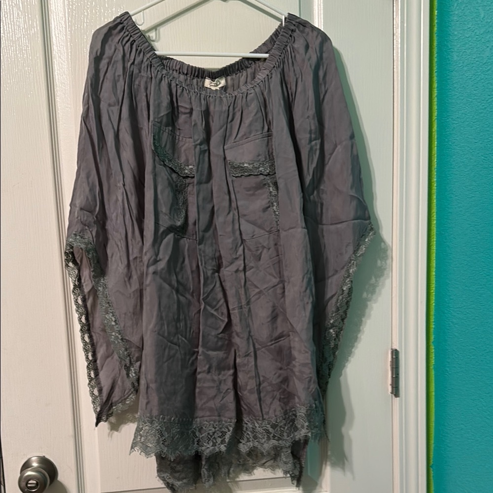 POL Elegant Gray Women's Top